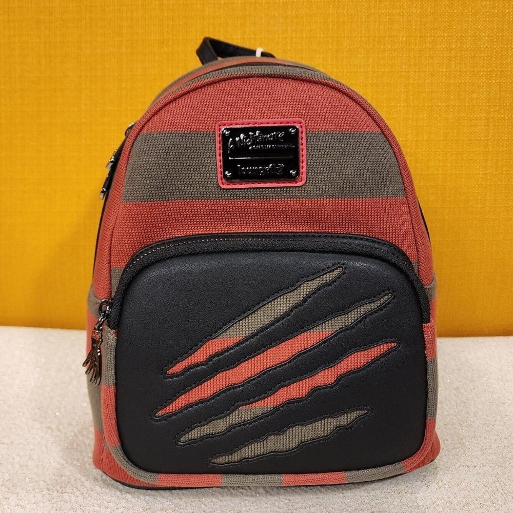 Loungefly Freddy Krueger Nightmare on Elm Street Sweater Mini Backpack NEW